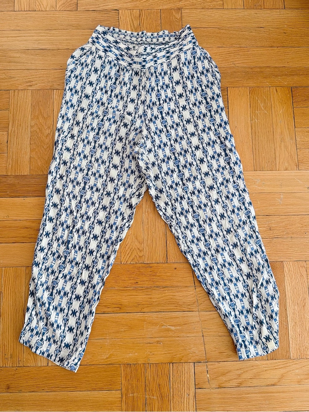 Jack by BB Dakota Navy & White Printed Joggers